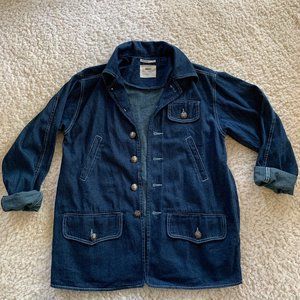 Anna Sui & Urban Outfitters Long Denim Jacket. XS